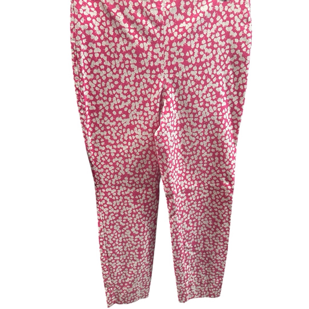 Charter Club Pink And White Cropped Pants